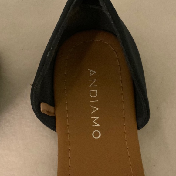 Andiamo Navy‎ Flats Size 7.5 Open Toe Sandals - Picture 3 of 5